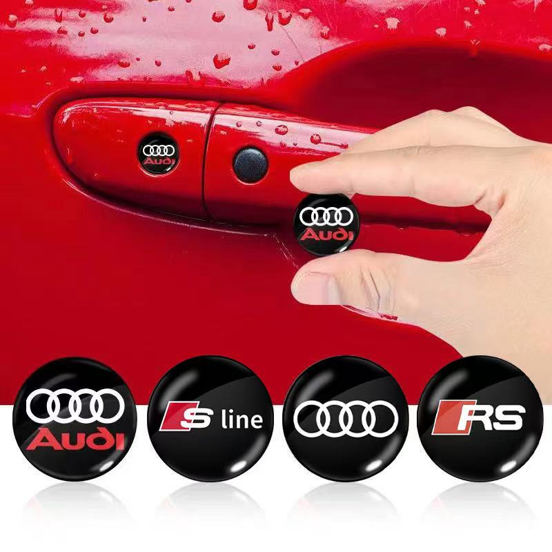 New Car Lock Stickers Keyhole Anti-blocking Protection Styling For T A4 B5 B6 B7 8P 8V 8L A5 C7 A8 Q2 Q7 RS3 RS4 RS5 RS6 TT 4L R8