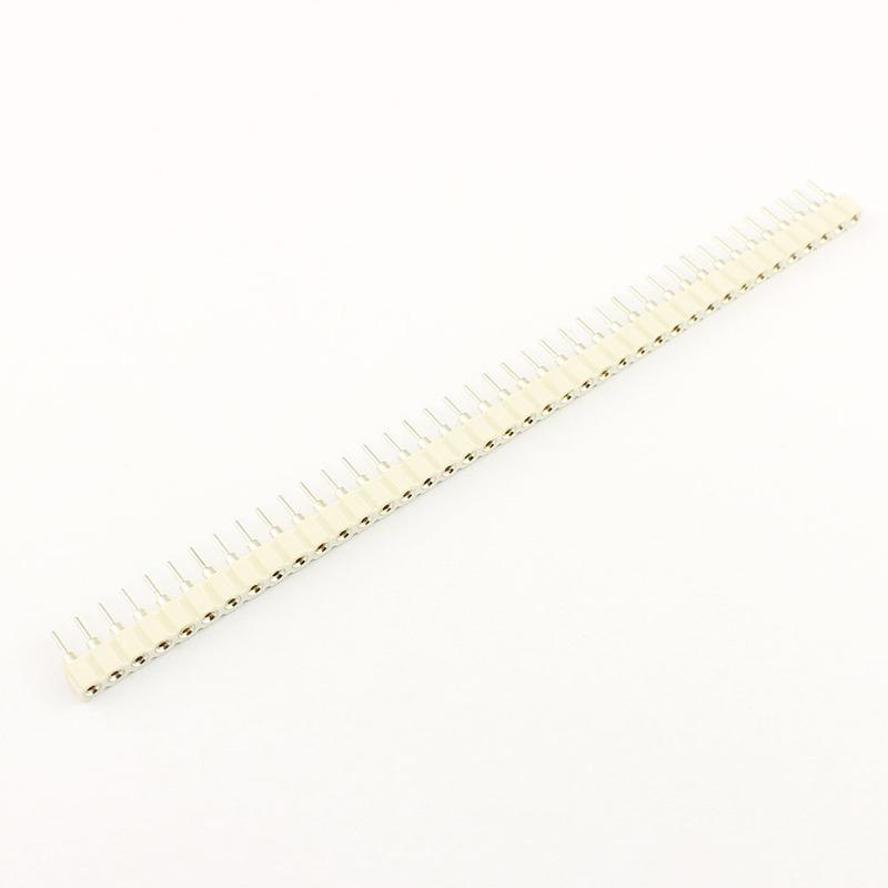 5pcs 2.54mm Pitch 1x40 2x40 40 80 Pin Female Male Hole Round Header Strip Connector Straight Single Double Row Tin Gold Plated