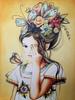 5D DIY Diamond Mosaic Butterfly Full Drill Square Girl Diamond Embroidery Flower Needlework Mosaic Art Decor For Home
