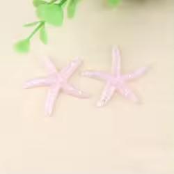 E-Commerce Firm Sale 40mm Flatback Resin Cabochons Large Starfish Design with Artificial Sea Theme for Souvenirs