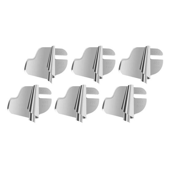 1/6 pezzi Set di piedini per orlatore arrotolato da cucire facili da usare 3mm-8mm piedini per macchina da cucire efficienti universali per uso industriale domestico