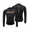 Mens Long Sleeve Cycling Jersey Spring Autumn Winter Breathable Quick Dry Polyester Bike Shirt Road Mountain Biking