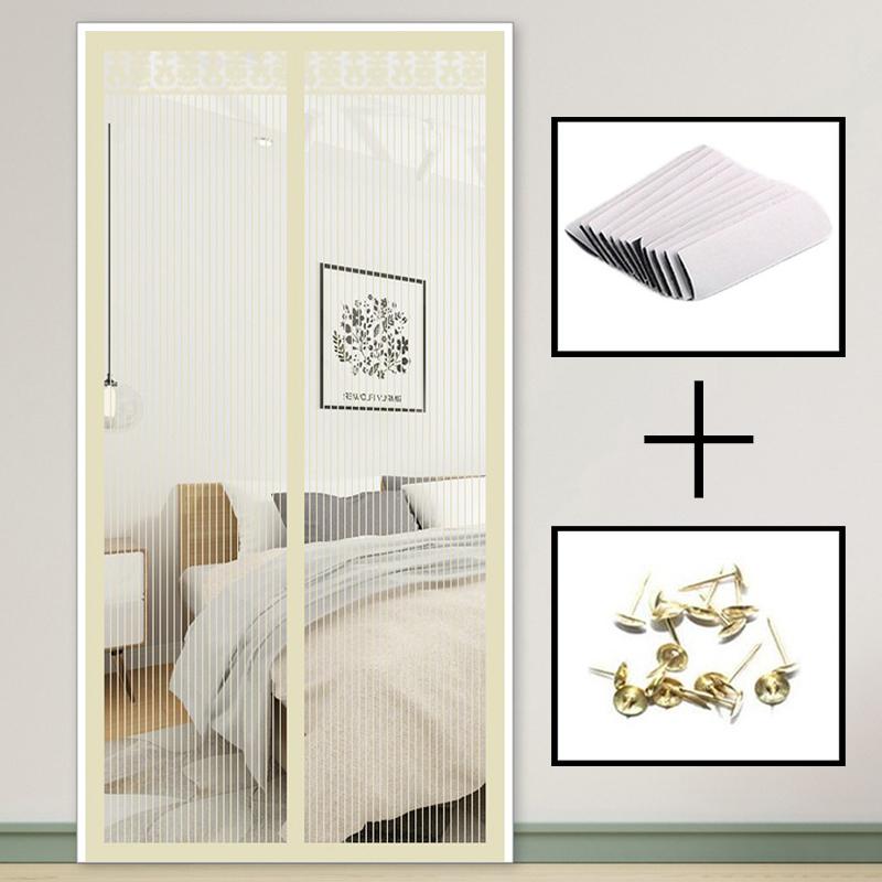 Magnetic Door Screen Anti-Mosquito Net Curtain Mesh Insect Sandfly Netting Automatic Closing Door Screen Magnetic Mosquito Net