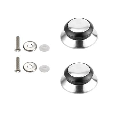 2pcs Multipurpose Lid Knobs Convenient for Cookware Easy To Replace and Heat Resistant Designs Stainless Steel