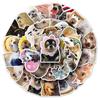 50pcs Cute Dog Emoji Stickers for Pets & Cars - Fun Graffiti Style