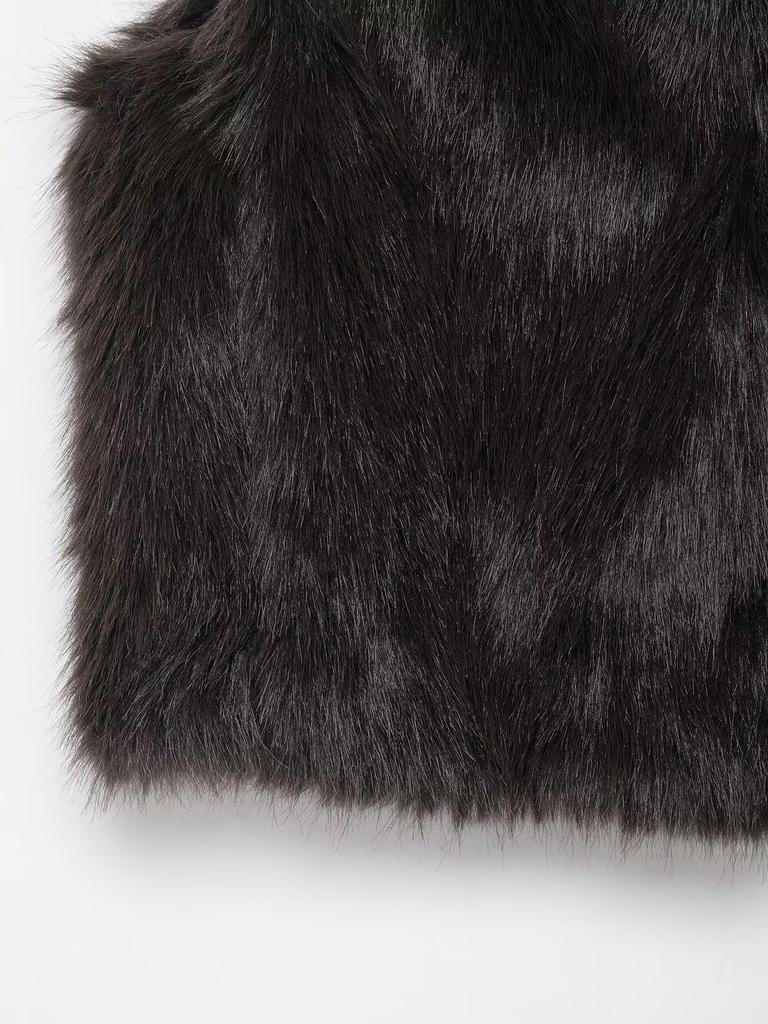European & American Women's Fashion Versatile Faux Fur Effect Vest