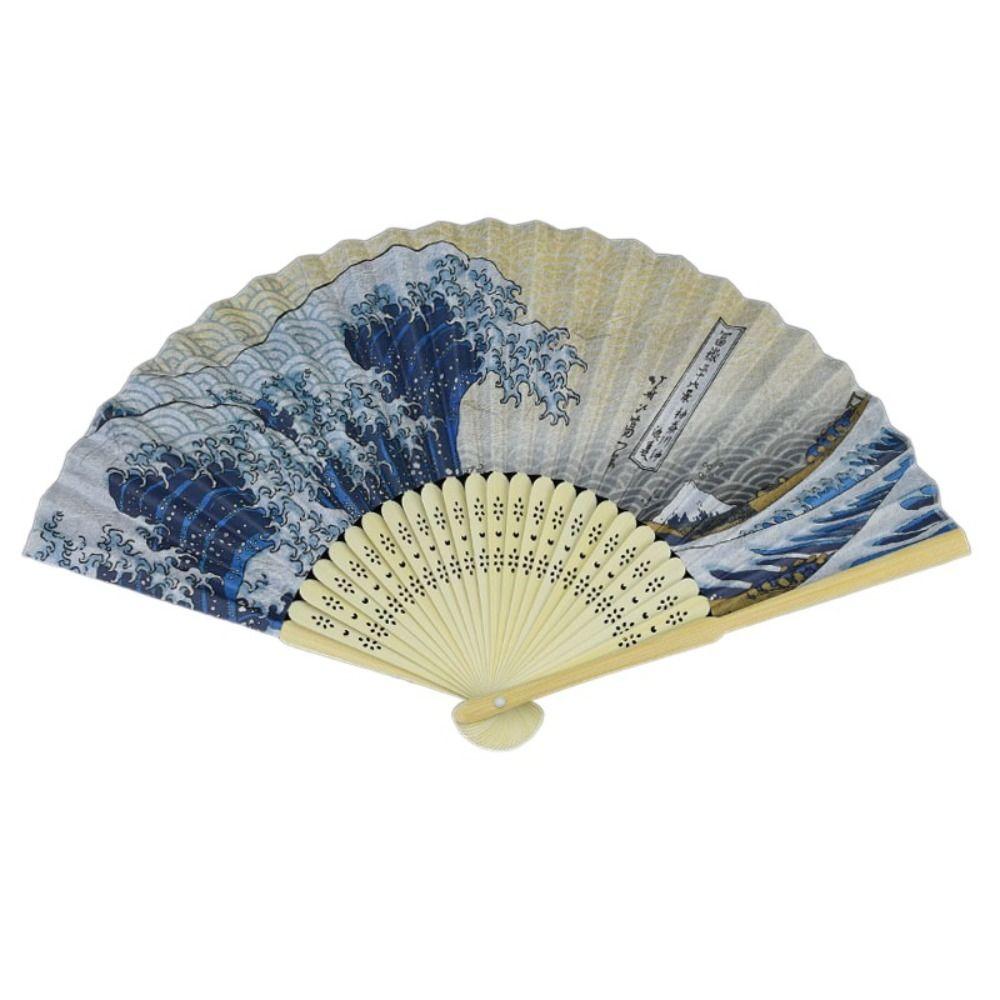 Bamboo Props Fan Bamboo Handle Fan New Folding Fan