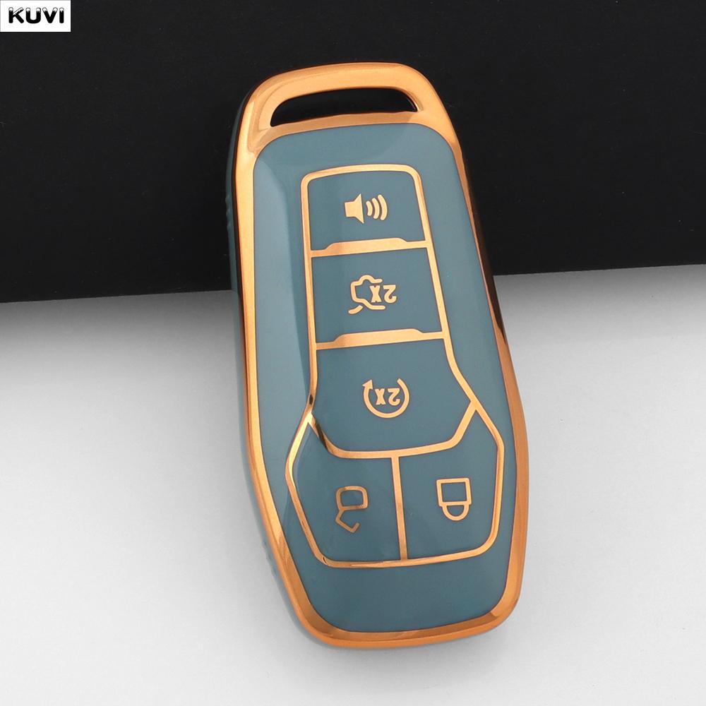 5 Button Smart Tpu Car Key Case Cover Shell Fob Holder For Ford Fusion Mondeo Mustang F 150 Explorer Edge