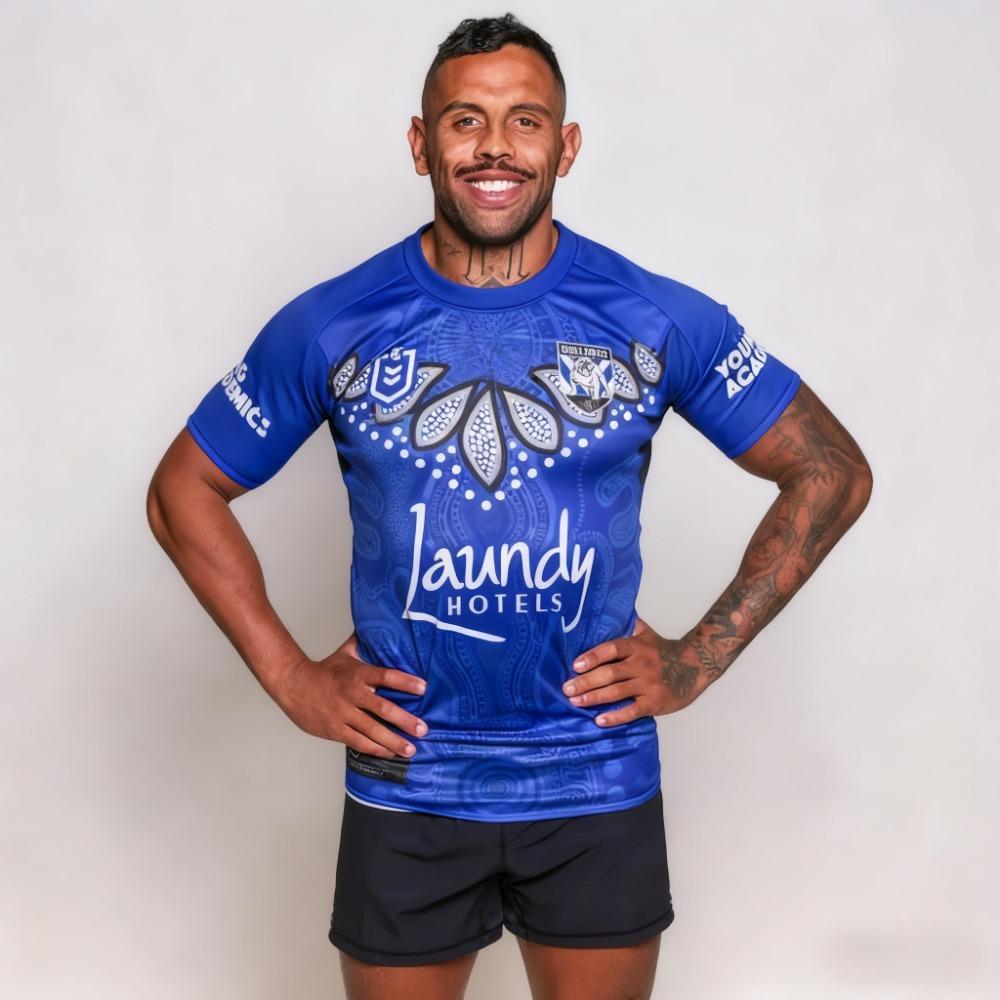 Летний бестселлер для мужчин, тренировочная футболка по регби Canterbury-Bankstown Bulldogs, дышащий спортивный топ для мужчин и женщин S