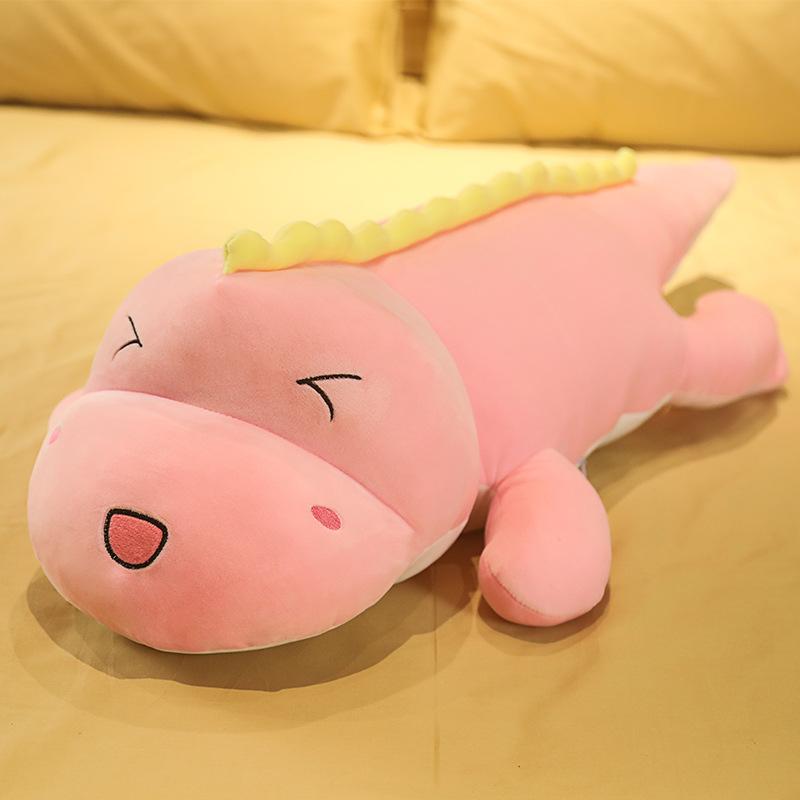 Cute Dinosaur Plush Toy Bed Sleeping Big Doll Throw Pillow Doll Rag Doll Girl Long Pillow Doll