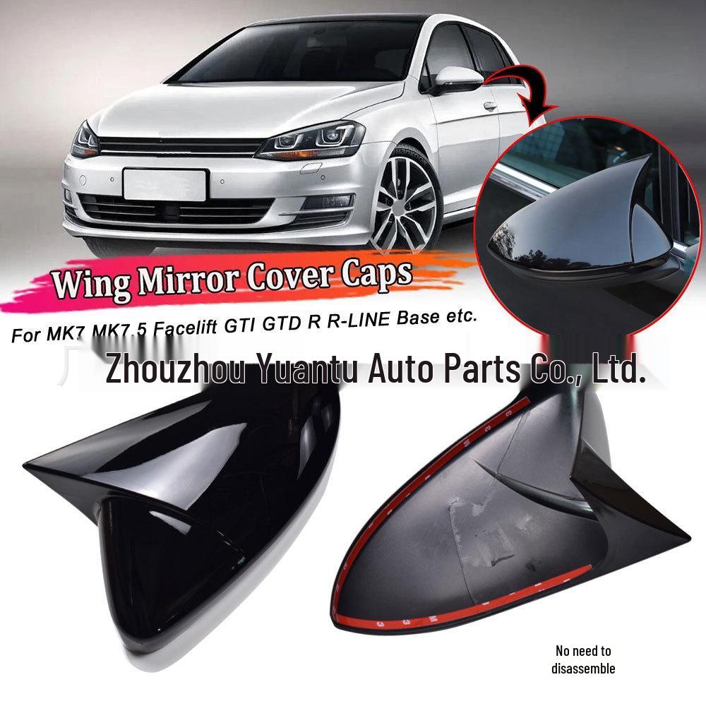 Compatible Rearview Mirror Shell for Volkswagen Golf MK7/7.5 GTI/7/7R Touran L (2016-2019).