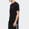 adidas T Shirts Men's Black Crew Neck Moderate Straight Fit FQ2389
