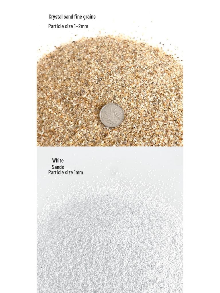 Natürlicher feiner Aquariensand: Natürliche Substratdekoration für Aquarien mit farbigem Kristall und Bachsand