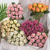 Rose Bouquet Faux With Silk Fabric For Wedding Decor And Celebrations Outdoor