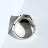 Yin Taifei Thai Silver Handmade Men's Retro Open Ring - Unique Heavy Craftsmanship