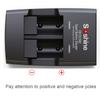 Soshine CR2 Rechargeable Battery and Charger 3.2V 300mAh LiFePo4 Battery for Rangefinders Telescopes Electric Toys Smoke Alarms