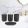 Bathroom Accessories Set Bath Ensemble Toothbrush Holder Soap Dish Countertop Decoration for