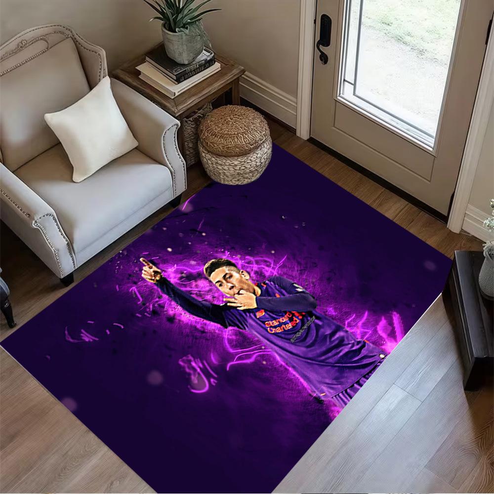 Barcelona Player Celebration Area Rug Perfect for Kitchen Playrooms Outdoor Entryway Anti-slip Rug Anime Office Decor Perfect Gift for Women/Men