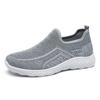 Middle-aged dad shoes spring and summer one-pedal hollow flying woven men's shoes old Beijing cloth shoes walking men's shoes