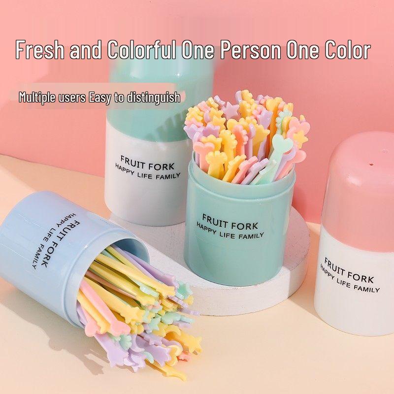 Disposable Plastic Fruit Fork Set