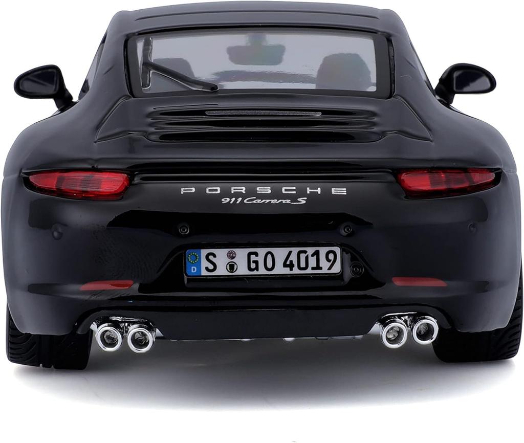 Brago Porsche Carrera Mini Car 911 CARRERA S 2012 1/24 (991) (Black) [Item]
