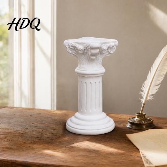 Retro Art Desktop Decor Roman Column Ornaments Resin Greek Architectural Sculptures Classic