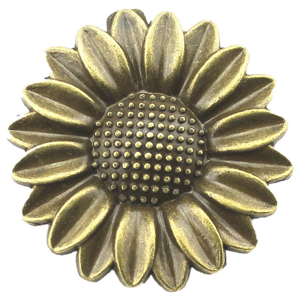Sonnenblumen Anhänger Antike Große Blumen Anhänger Für Floralen Themen Handgemachter Schmuck