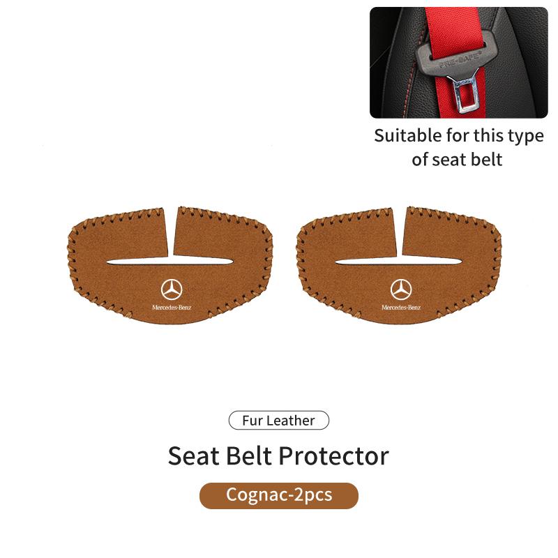Car Seat Belt Anti Scratch Buckle Protector Cover Accessories For Mercedes Benz W202 W212 W126 W140 W168 W177 CLS GLE GLC GLS