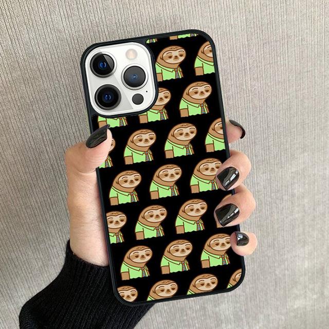 Sloth Animal Cute Phone Case For iPhone 17 Air 16 15 14 plus 12 13 Pro max Soft Bumper Shell Cover coque