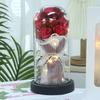 Eternal flower rose soap bouquet practical luminous ornament birthday gift acrylic cover Valentine's Day for boyfriend and girlfriend