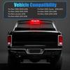 LED Third Brake Light Compatible with Ram 1500 2500 3500 4500 5500 2009-2018 for Ram1500 Classic - Laramie  3rd Brake Cargo Light Red Housing Clear