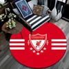 Liverpool Football Club2 Runde Teppich, Teppich für Wohnzimmer Schlafzimmer Sofa Spielzimmer Dekor, Rutschfeste Bodenmatte