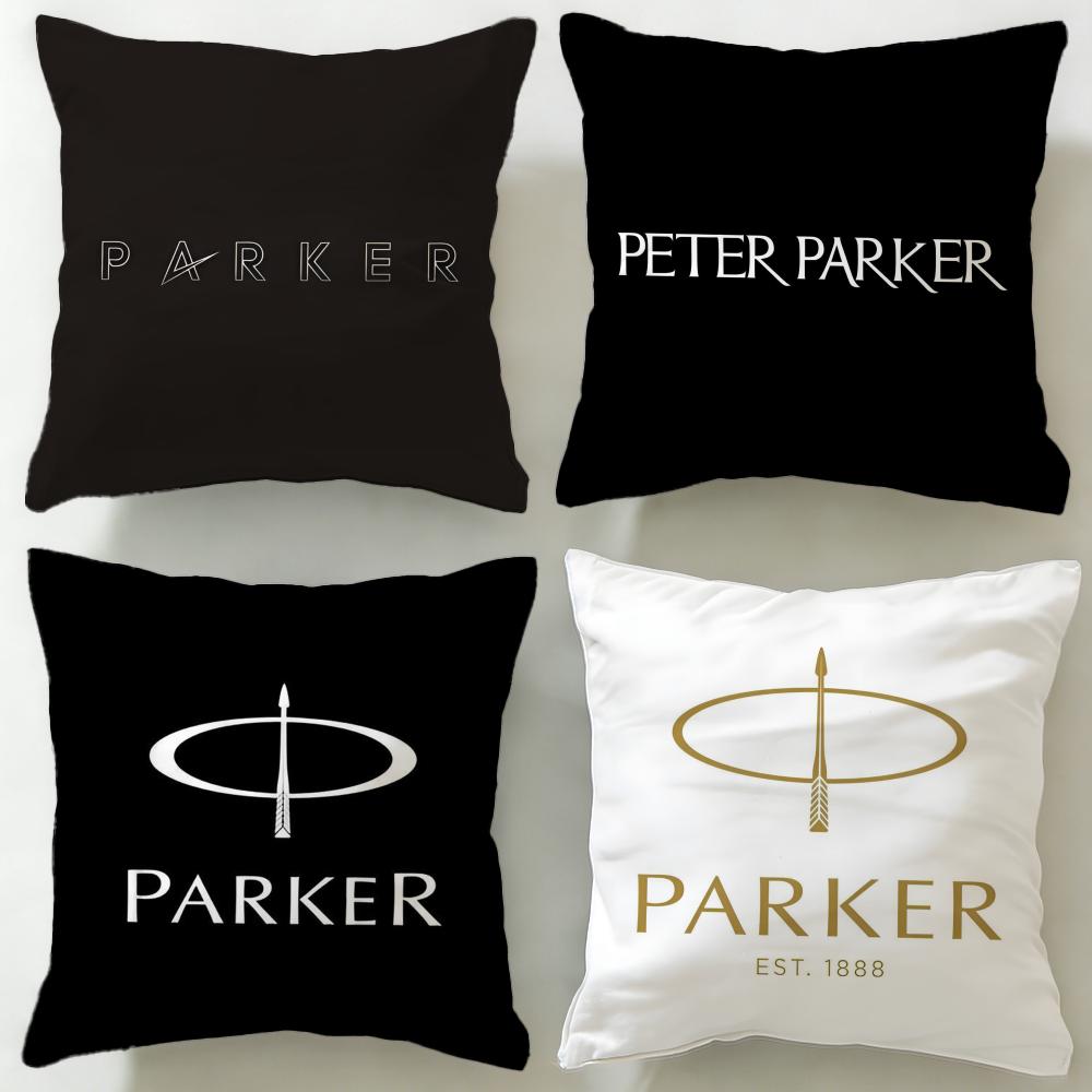 classic stationery brand Parker Cushion Cover Soft  EasyWash Pillow Case  Versatile for Couch Bed Travel and Office