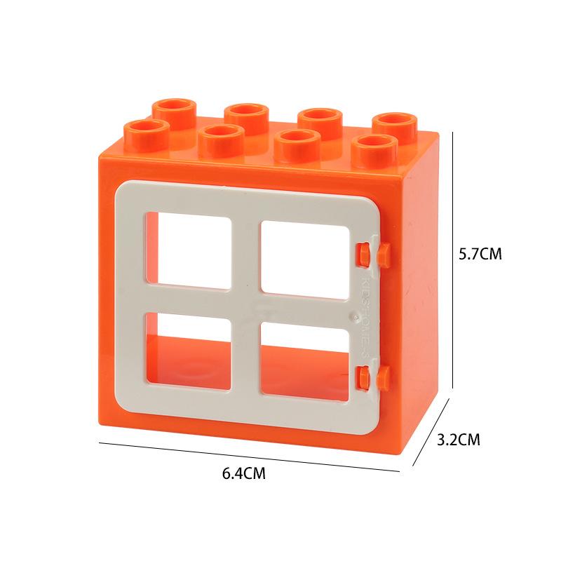 Big Size DIY Building Blocks Window Doors And Household Bulk Parts Model Compatible Large Bricks Toys Accessories Kids Toy Gifts