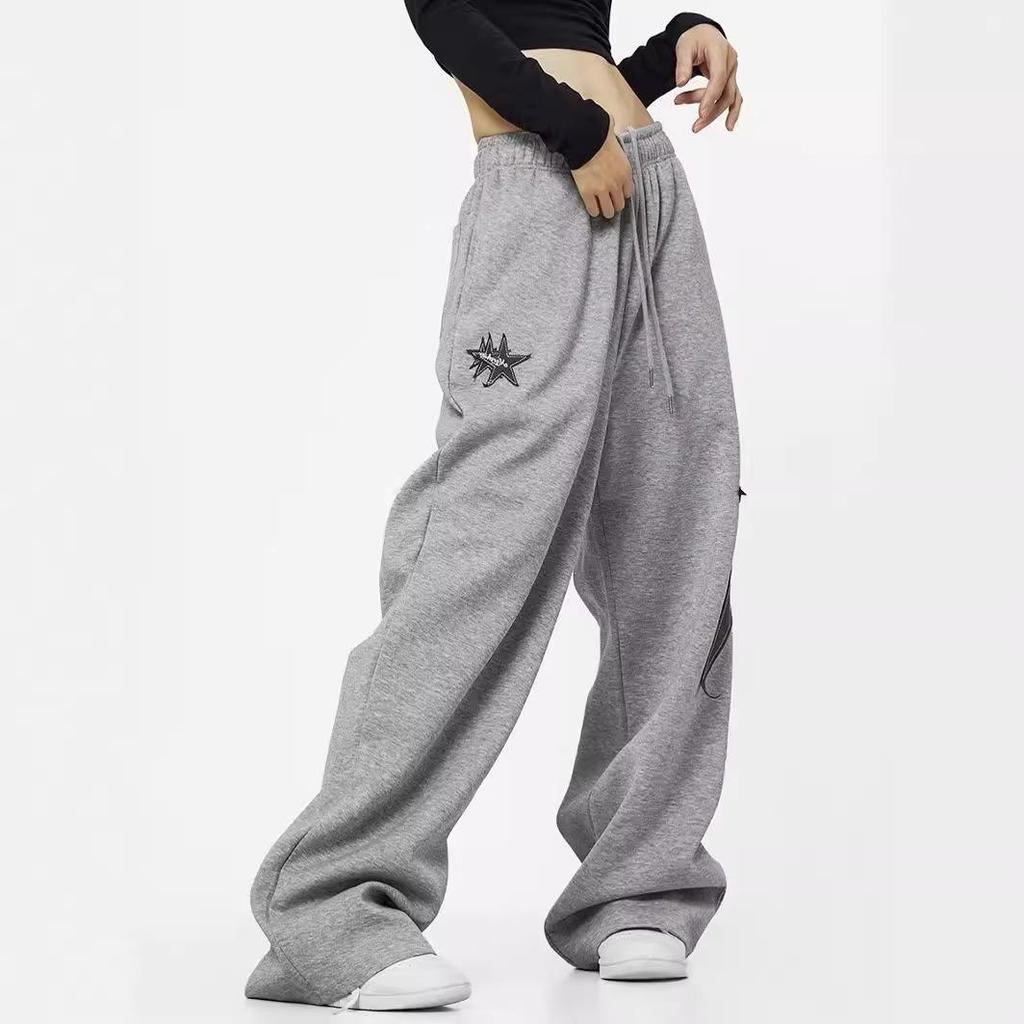 Women's Pants Fashion High Waist Hip Hop Trousers Woman Loose Jogging Sweatpants Casual Pant Wide Leg Trousers Streetwears
