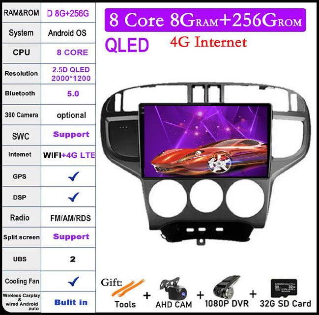 9 Inch DSP Head Unit For Hyundai Matrix 2001-2010 Android 14 4G Car Radio Stereo Multimedia GPS Navi Carplay Autoradio Video