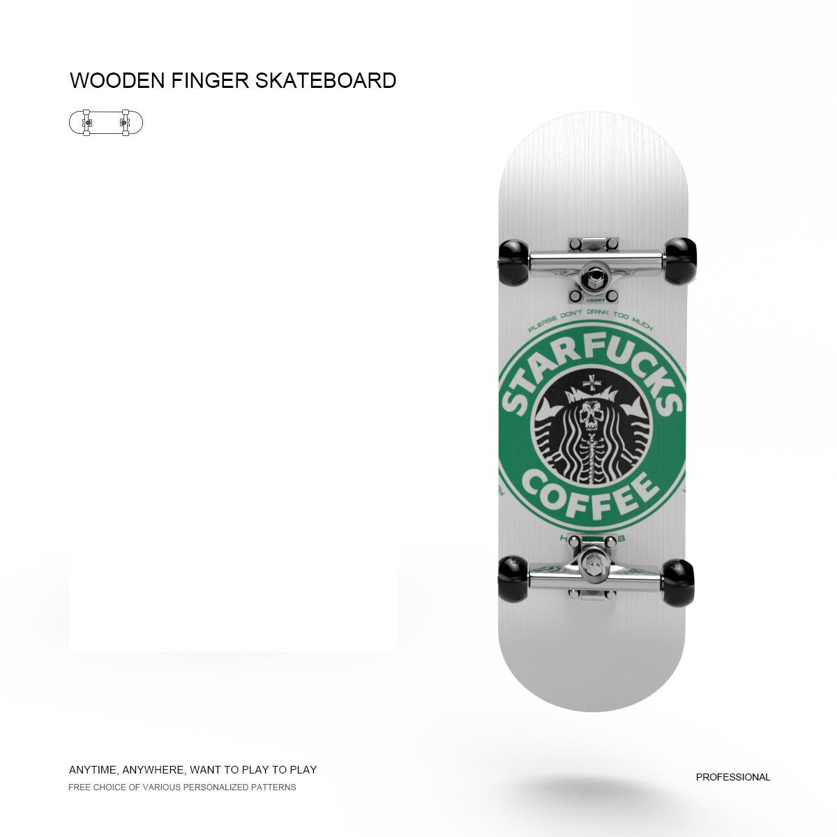 

Fingerboard Toys Five Layer Maple Professional Mini Skateboard Fingerboards Educational Party Favor Gift For Kids Boys Girl