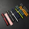 Two-Tone Vertical Stripe Silicone Strap with Magnetic Clasp for Samsung Watch4/5/6/7/FE 40/44mm Sports Watch Strap