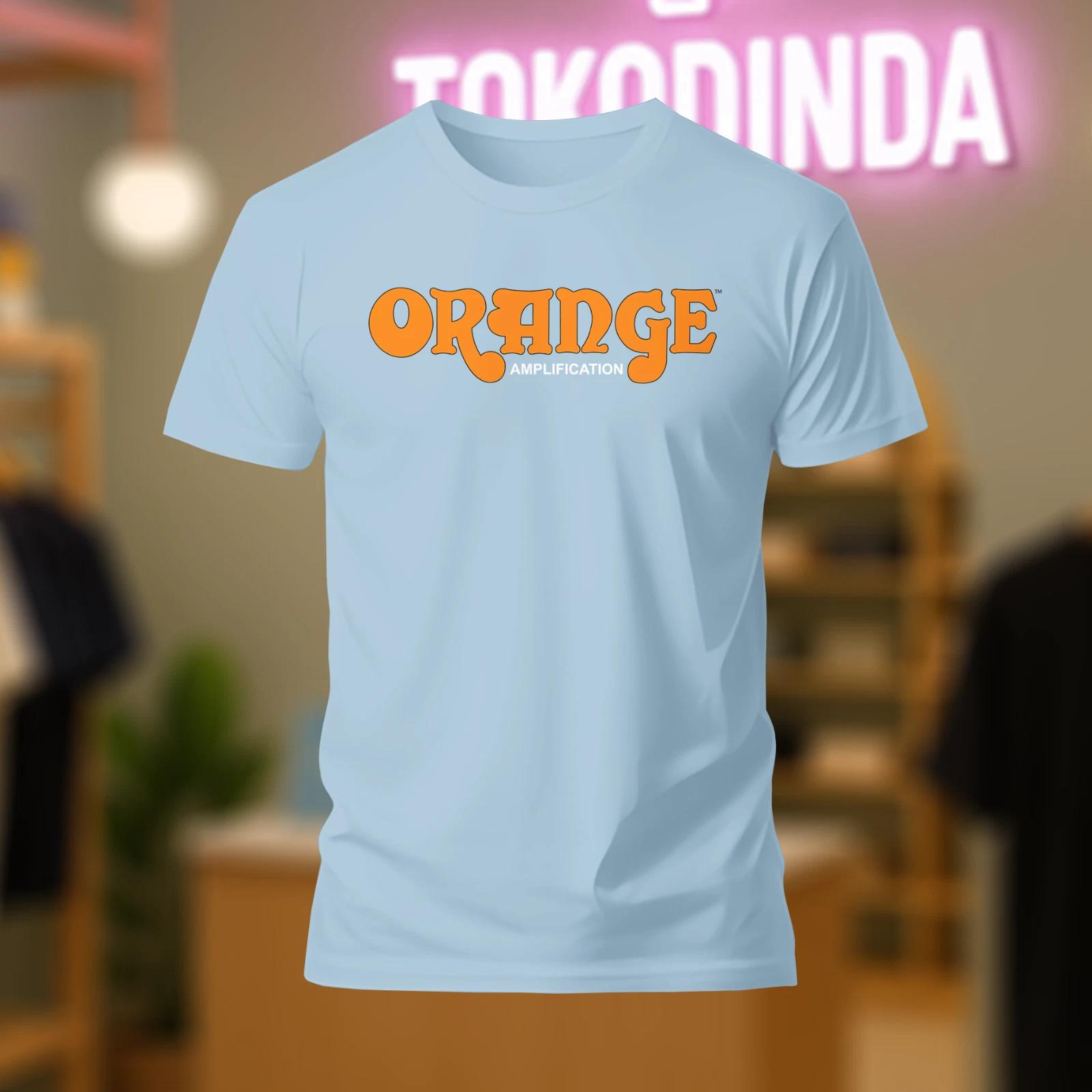 Orange Amps Amplification logo T-Shirt Funny Made In USA S-5XL XL