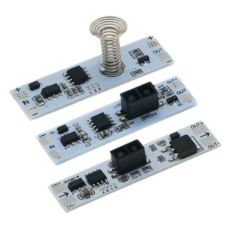 1Pcs Short Distance Scan Sweep Hand Sensor Dc 5V-24V 3A Hand Sweep Switch Module Led Dimming Control Lamps Active Components