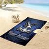 Name Custom Crystal Palace FC Print Beach Towel, Large Soft Quick Dry Towel for Beach Camping Swimming