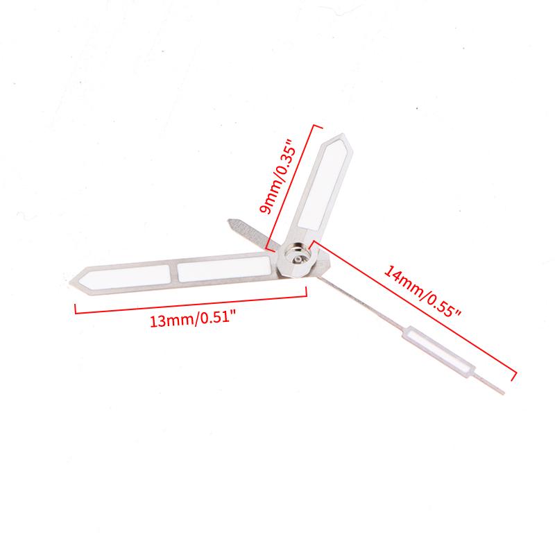 Nh35 Hands Modified Watch Pin Red Silver Color Hands Green Luminous Hands Suitable For Nh35 4R 7S Movement