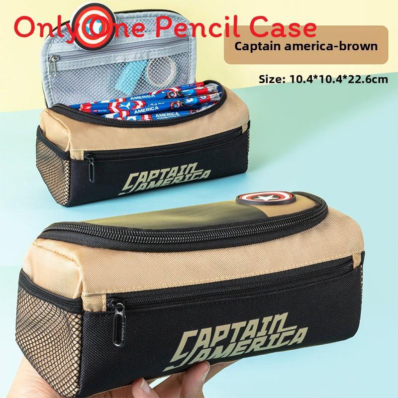 Spider Man Cartoon Kids Pen Case With Large Capacity For Students And Storage