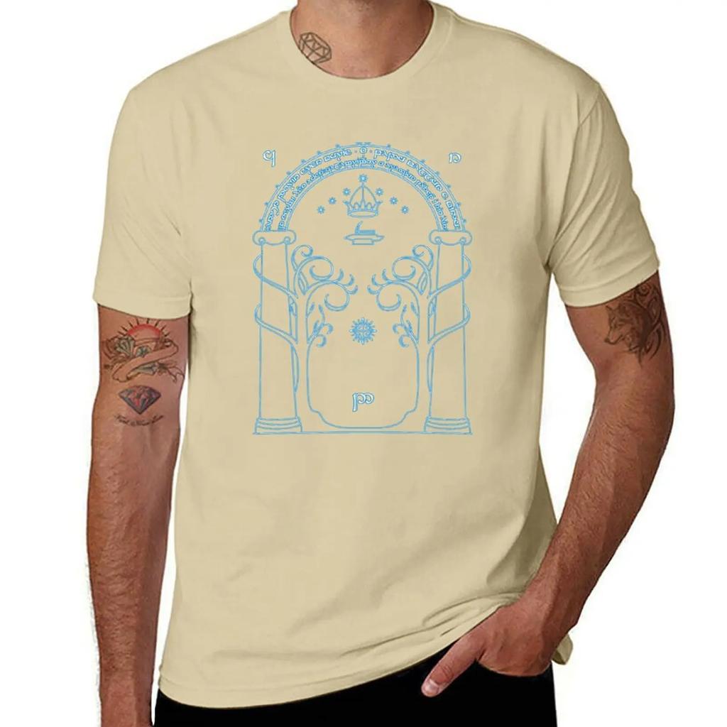 Gate to Moria - Light Blue T-Shirt tops tees cute clothes sublime t shirts
