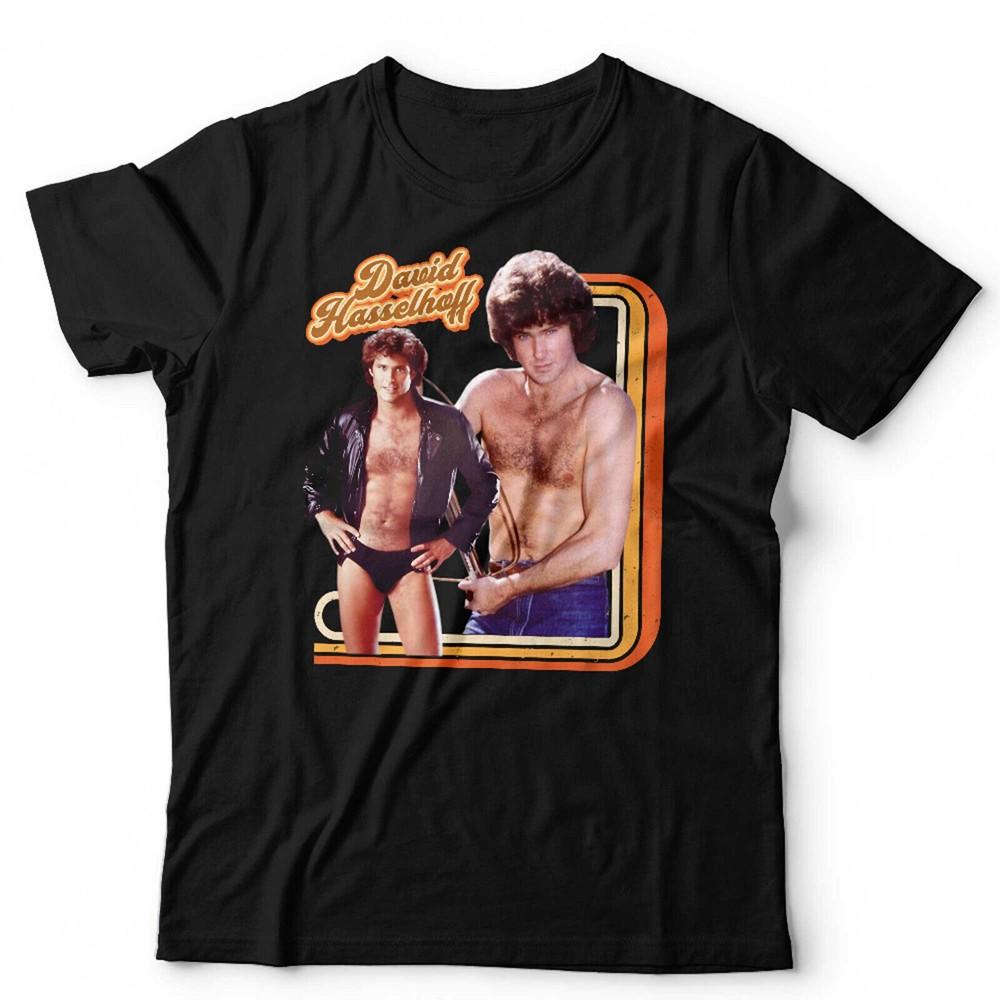 David Hasselhoff Tshirt 70s Retro Star Unisex and Kids Homage Throwback Macho