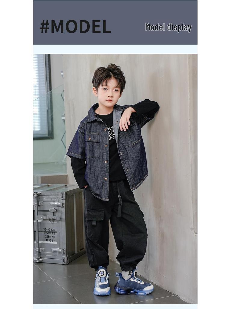 Zapatillas de Correr y Deportivas Impermeables de Cuero para Niños Otoño/Invierno 2025 con Suela Blanda