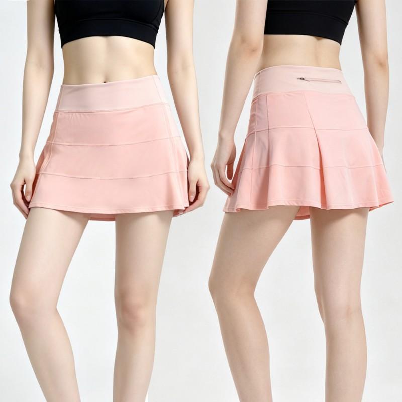 High-Waisted Athletic Skort With Built-in Shorts Tennis Yoga Running Outdoor Sports Women