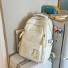 Schoolbag1011 New High-value Korean Version of Junior High School Girls Fashionable Simple Backpack Cute Sweet Large Capacity Backpack