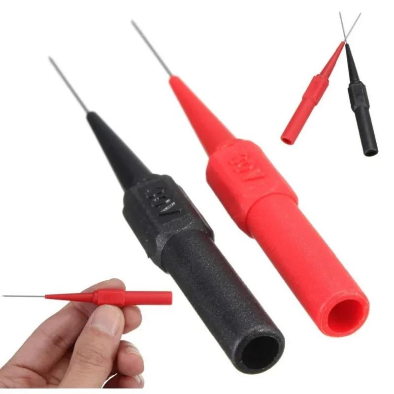 30V Diagnostic Tools Multimeter Test Lead Extention Back Piercing Needle Tip Probes Autotools Automotive Auto Kit Machine