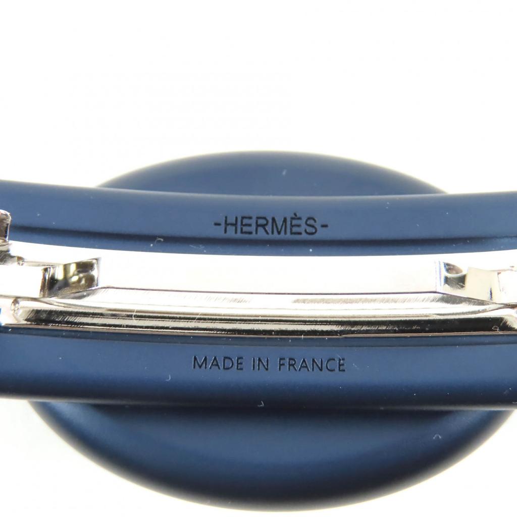 Pristine HERMES Valletta Tori Mayon PM ChÃ©ne Dunkel Navy aluminum Women Used